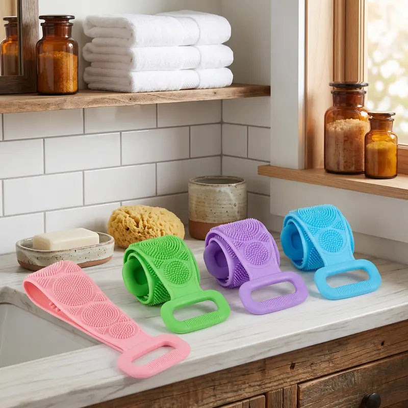 Double-Sided Silicone Back Scrubber
