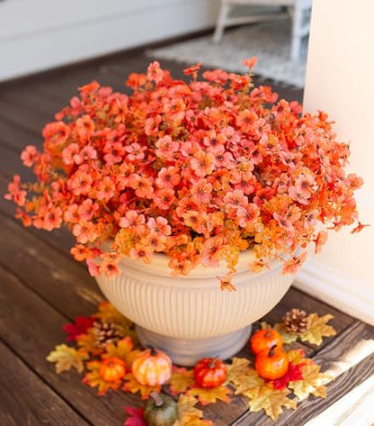 🍂Artificial Fall Flowers Faux Mums for Outdoor Indoor Garden Home Decoration