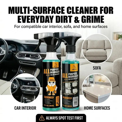 Multipurpose Foam Cleaner Spray - Heavy Duty Stain Remover for Car Interiors & Home Surfaces