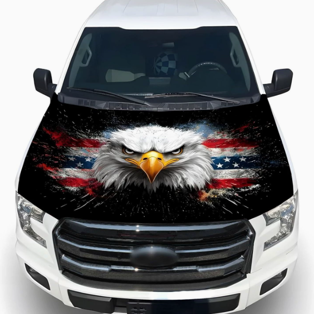 🚗Patriotic American Flag Car Hood Cover