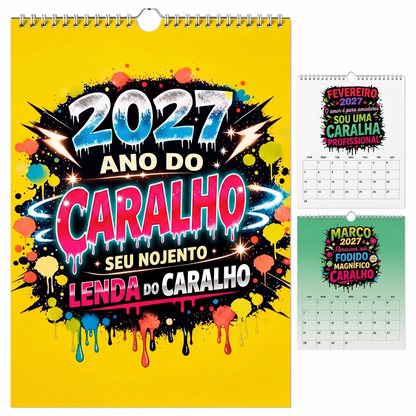 💥Early Bird Sale — 50% OFF🎁2027 Year of the Cu*t Wall Calendar – Bold Graffiti Humor Calendar📆🌟