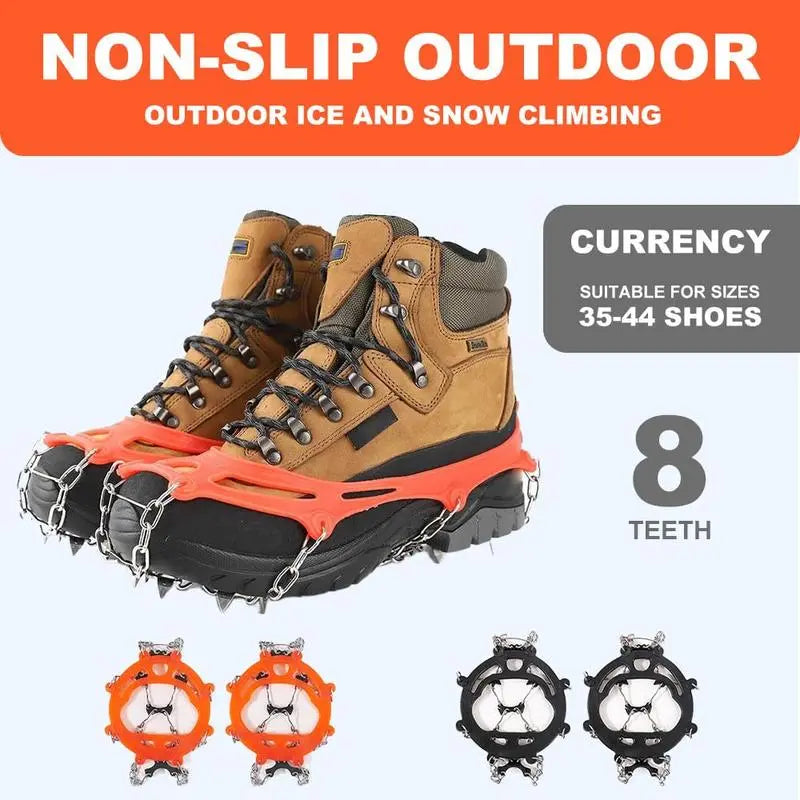 🧊 50% OFF Ice Cleats for Shoes – Anti-Slip Snow Grips for Winter Walking & Hiking