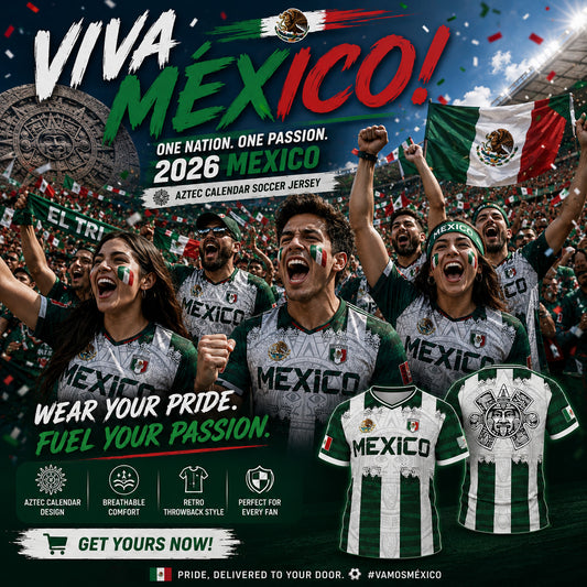 🇲🇽 2026 Mexico Aztec Calendar Soccer Jersey ⚽☀️