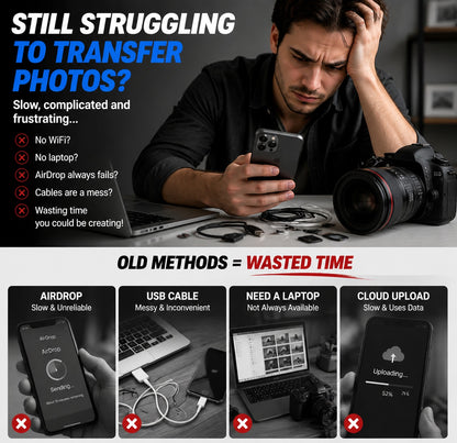 💥Limited-time 50% discount🔌 5-in-1 SD Card Reader for iPhone & USB-C – Fast Photo & Video Transfer Adapter