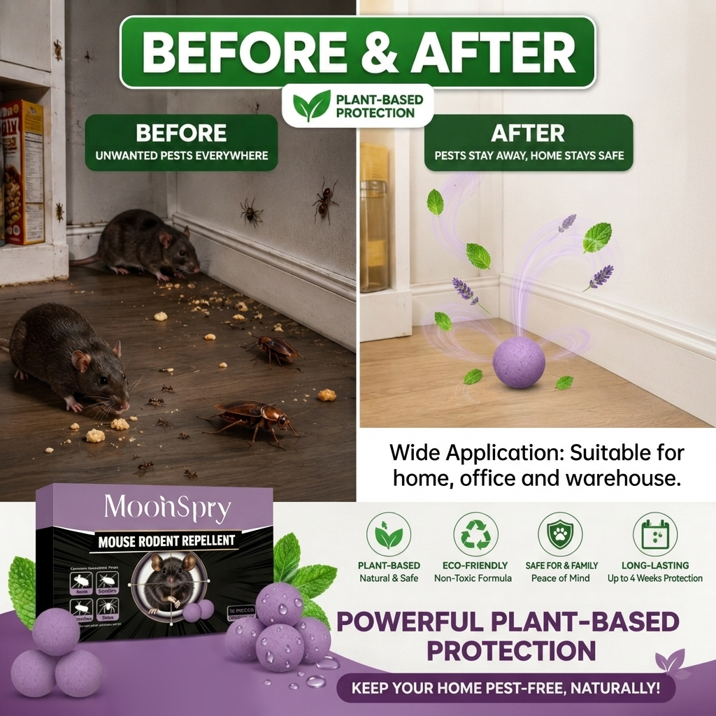 🔥 Limited Edition 50% OFF 🟣 Natural Peppermint Rodent Repellent Tablets – 12 Pack