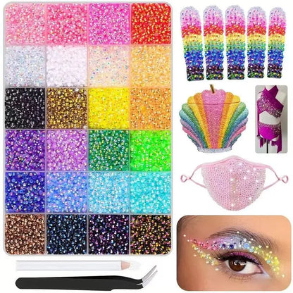 10000Pcs Resin Jelly Rhinestones for Crafting