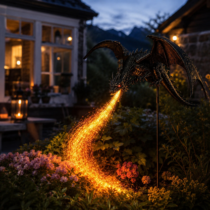 2027 Fellime®Dragon’s Ember Solar Garden Decor