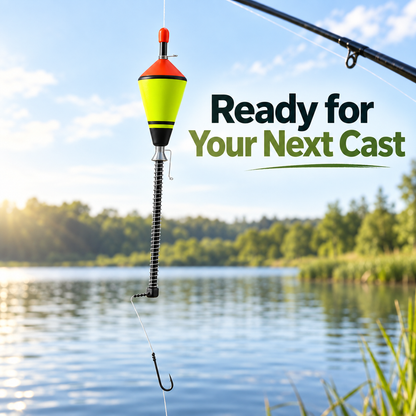 Spring-Loaded Fishing Float with Adjustable Sensitivity