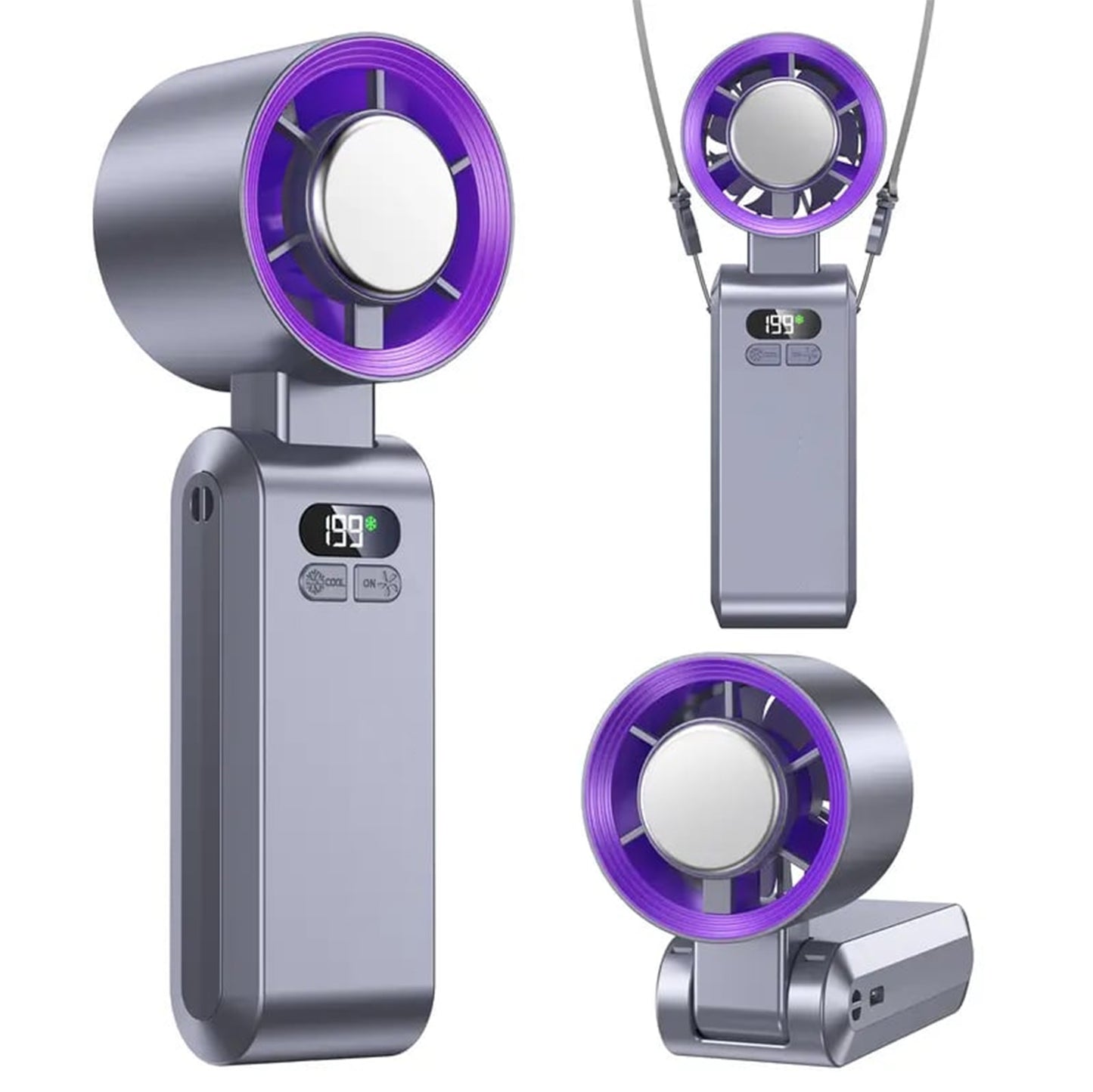 ❄️ 199-Speed Portable Fan – Powerful Cooling Anywhere
