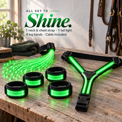 ✨49% OFF🌈🐎 Ride in Color! LED Horse Light Set – Blue, Green & Pink