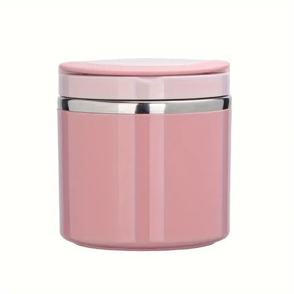 Stainless Steel Insulated Lunch Box with Handle – Leakproof Stackable Food Container for Office, School & Travel