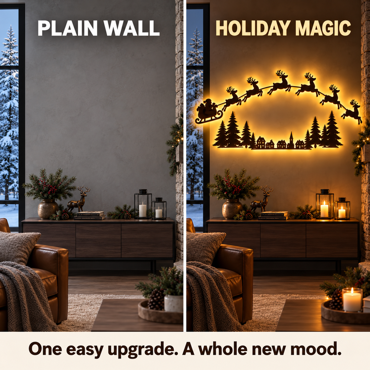 🎄Christmas Reindeer LED Wall Decor