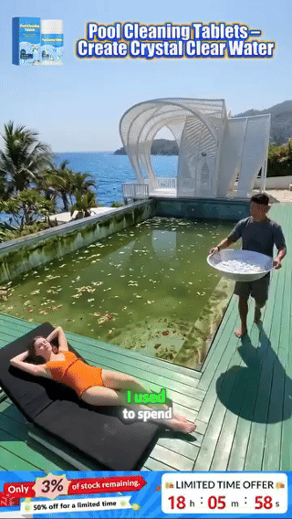 🏊‍♂️ Pool Cleaning Tablets for Crystal Clear Water – Drop, Dissolve, Dive In! 🌊✨