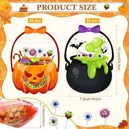 👻 Halloween Goodie Bags – Spooky Trick or Treat Candy Bags for Kids, Parties & Classroom
