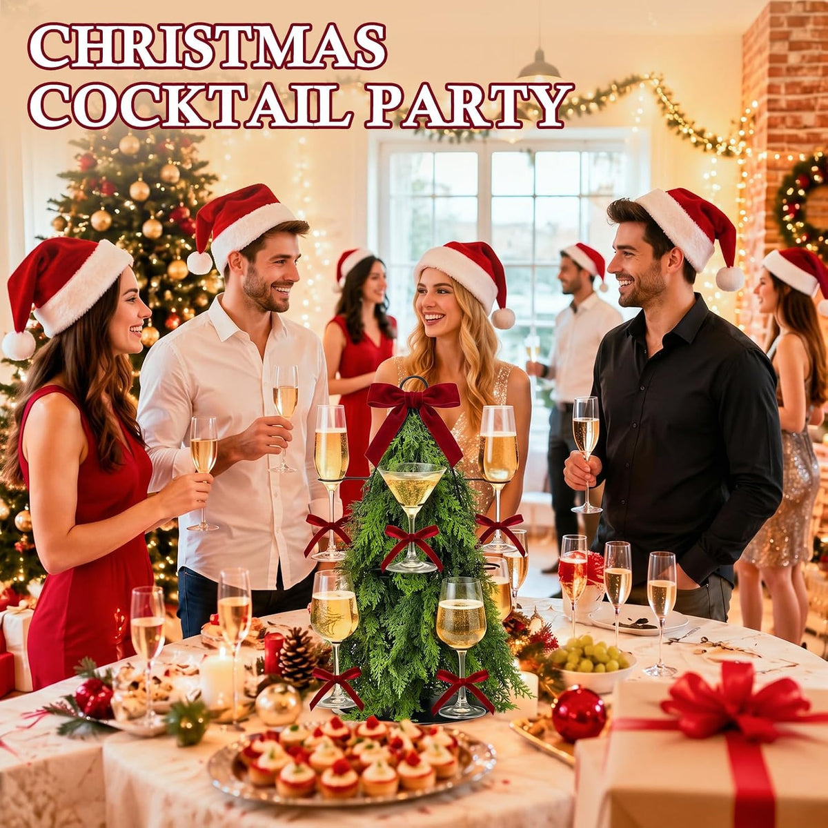 🎁 The Christmas Cocktail Tree – A Holiday Centerpiece Everyone Will Love