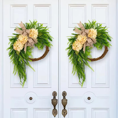 Handcrafted Rustic Hydrangea Wreath – Cozy & Inviting Decor
