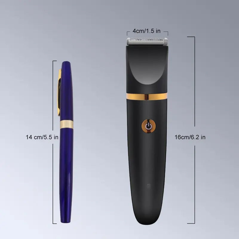 ✨ 3-In-1 Men's Body Groomer – Waterproof Groin, Body & Nose Hair Trimmer