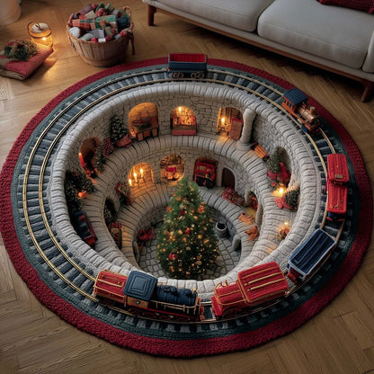 🎄 Christmas 3D Illusion Rug – Magical Holiday Portal Floor Decor