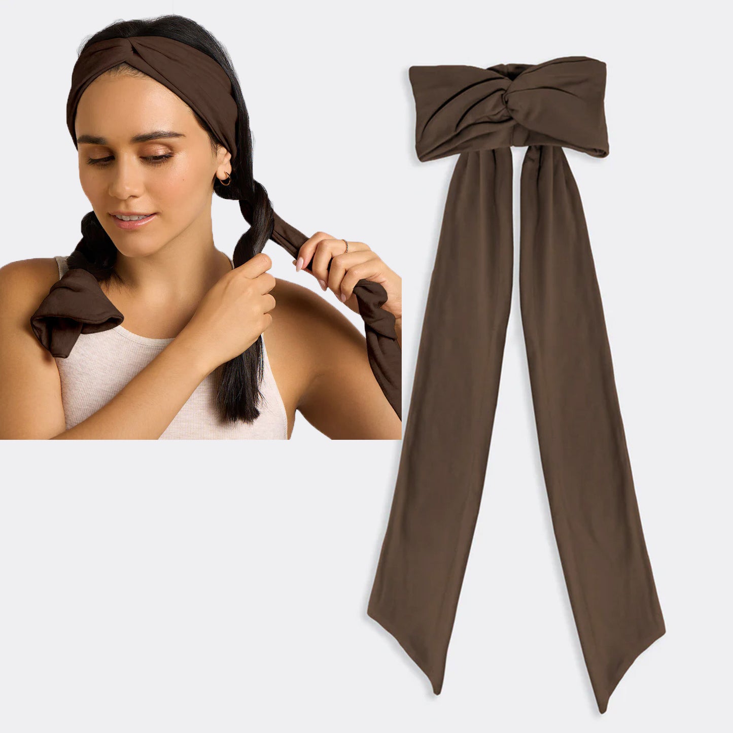 Heatless Hair Curler Headband Heather Gray