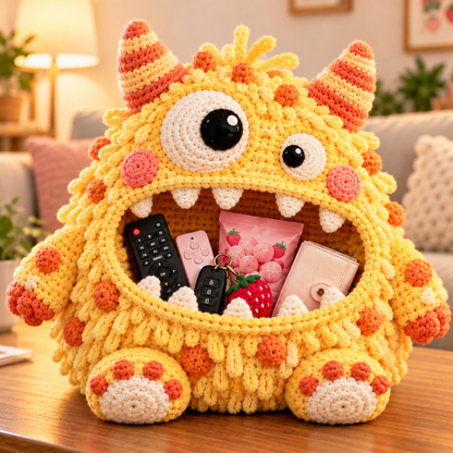 Clutter Munchers Hungry Monster DIY Crochet Storage Buddies 👾🧶