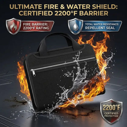 🔥 Fire-Resistant Document Organizer Bag 💖 Large Capacity A4 File Storage Case