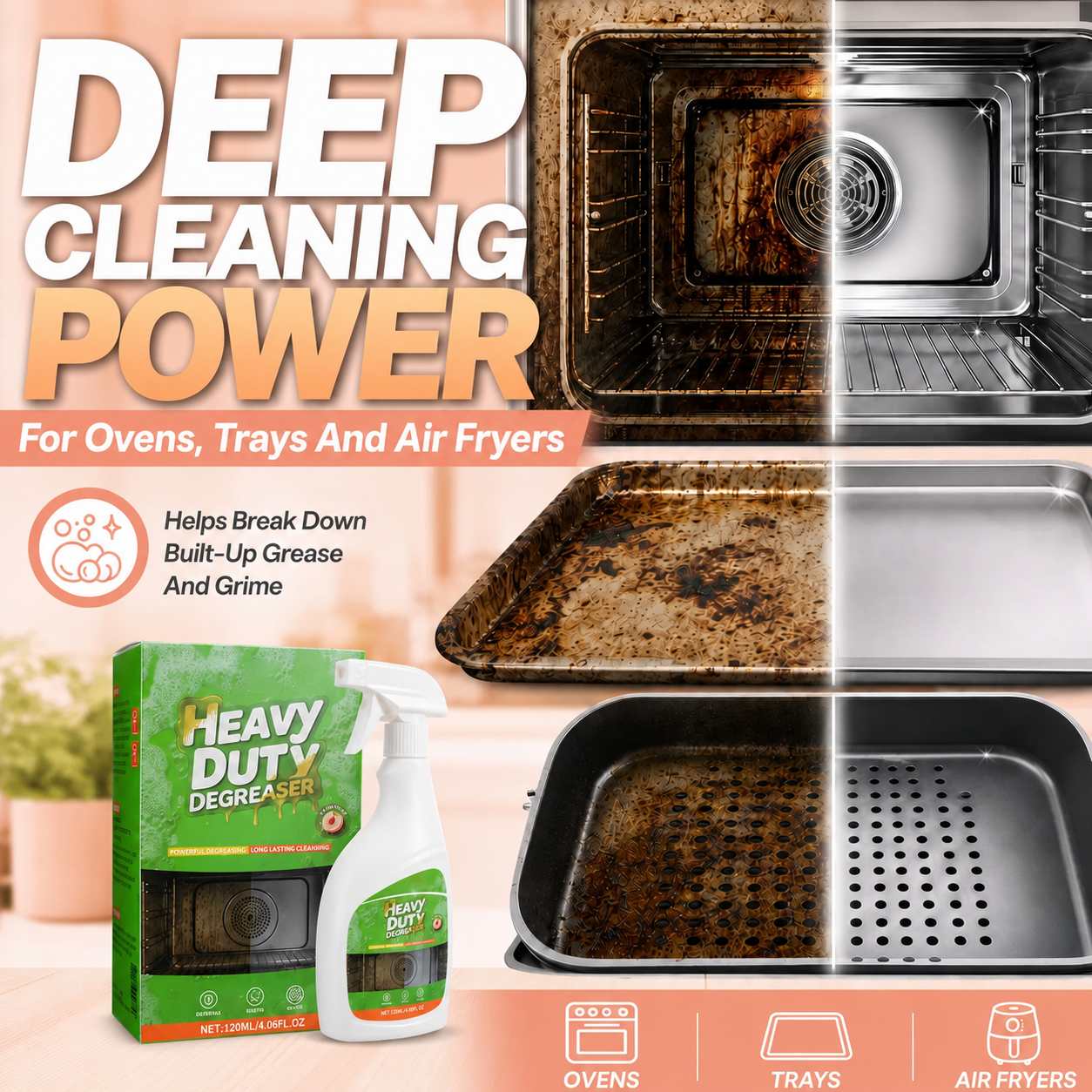 Heavy Duty Kitchen Degreaser Spray