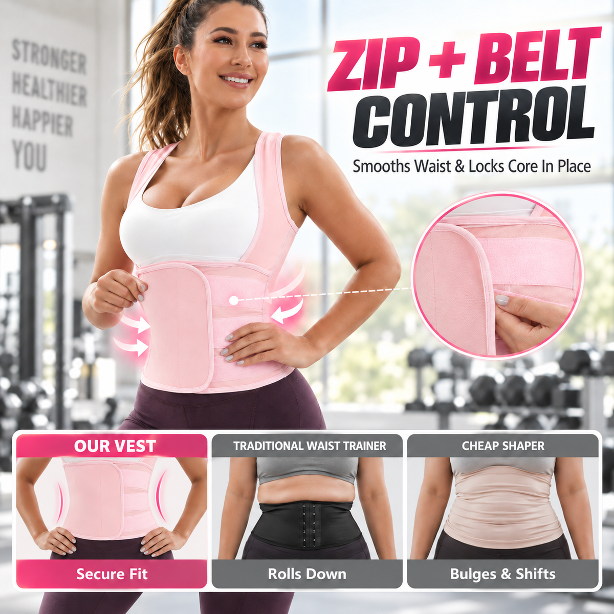 Dual-Lock Sweat Sauna Shaper & Tummy Control Vest 🔥