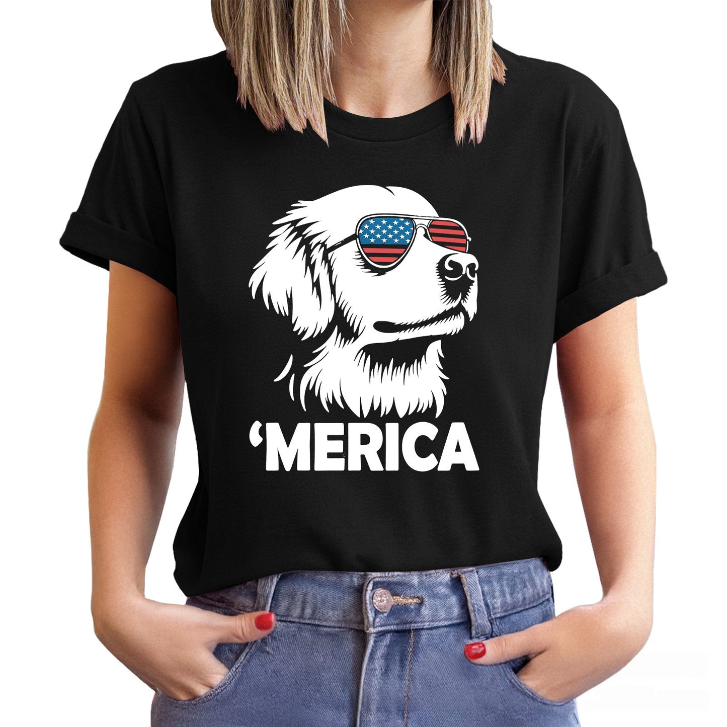 🐶Merica Golden Retriever Shirt | 4th of July Dog Shirt