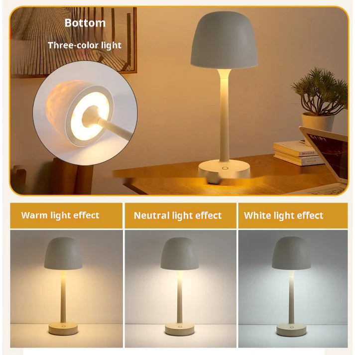 💡🪼IP65 Waterproof Rotating Aurora Water Ripple Desk Lamp