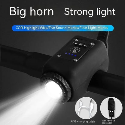 Noomoriey™ Bike Electronic Horn with Large Range Floodlight
