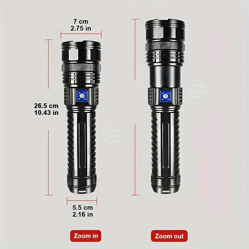 2-in-1 Portable Strong Flashlight Power Bank