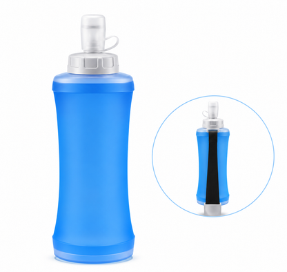 Silent Collapsible Hunting Water Bottle – 500ML Soft Flask for Outdoor Adventure