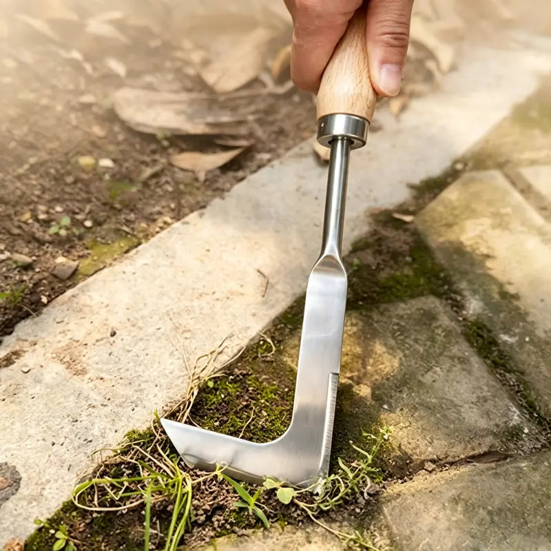 Wooden Handle Crevice Weeder