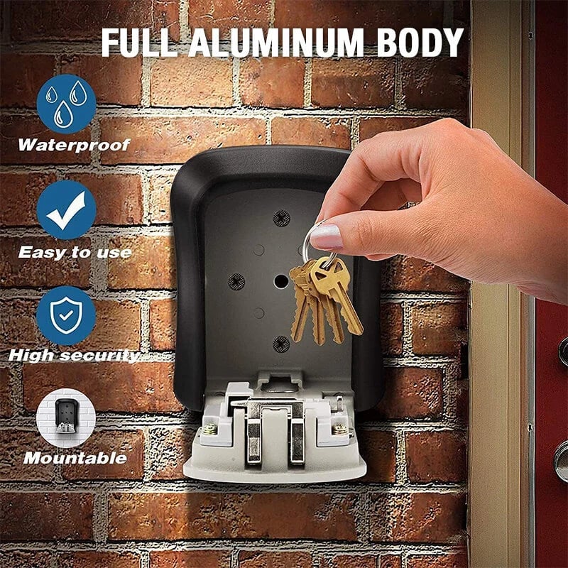 🔐⚡ Wall‑Mount Resettable Combination Key Box – Rust‑Proof, Large Storage, Heavy‑Duty ✨