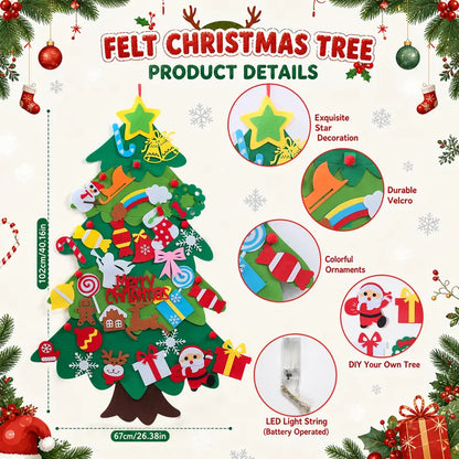 3.3FT DIY Felt Christmas Tree