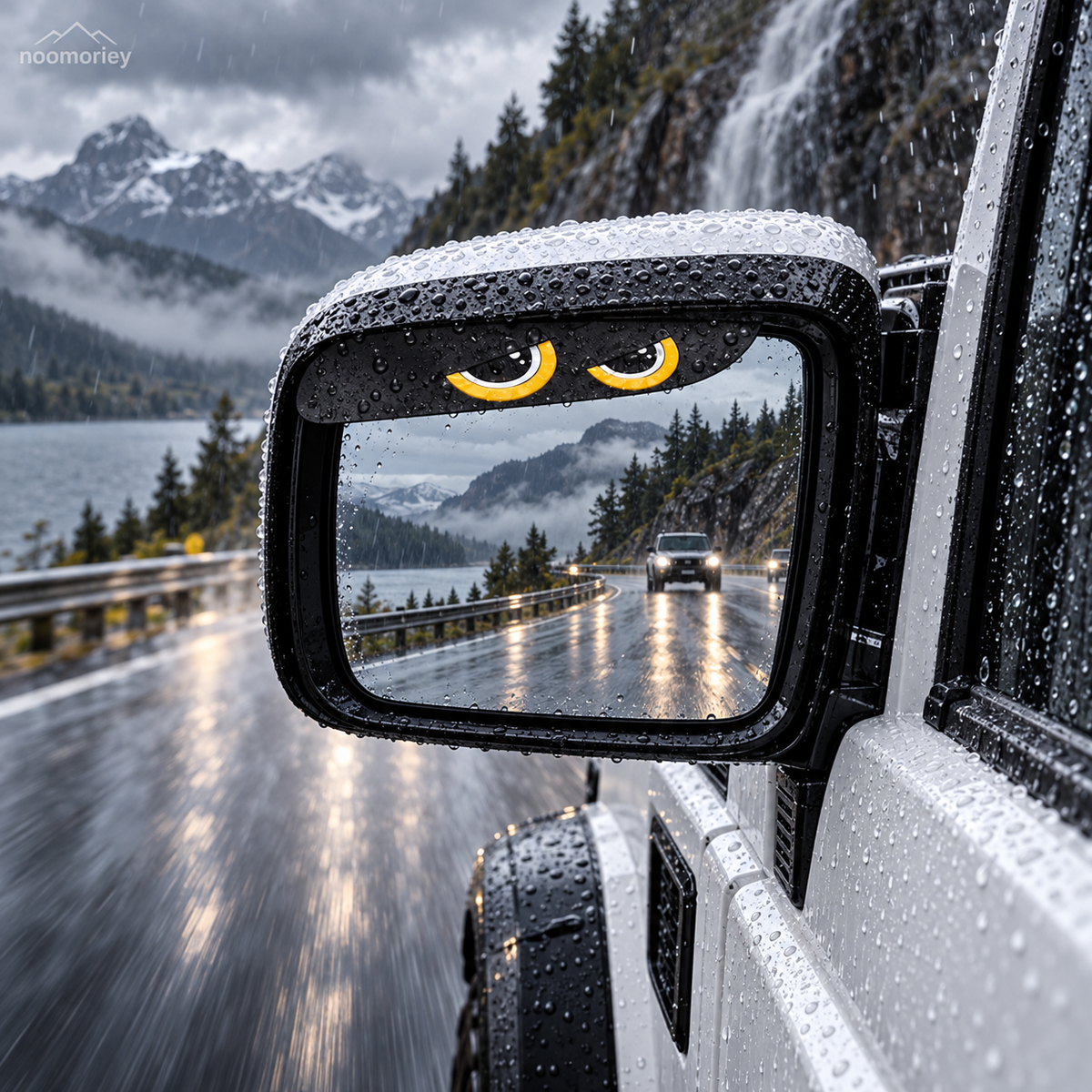 🌧️ Defender 110 Side Mirror Rain Visors – 2PCS Weather Guard Set