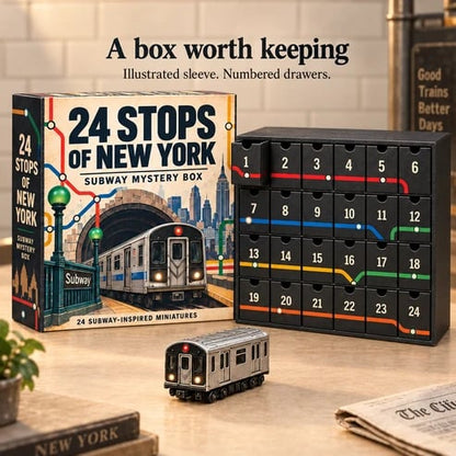 🚇 24 Stops of New York – Subway Mystery Advent Calendar 🗽(✨Buy 2 Free Shipping)