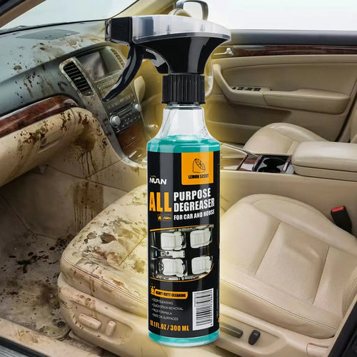 Multipurpose Foam Cleaner Spray - Heavy Duty Stain Remover for Car Interiors & Home Surfaces