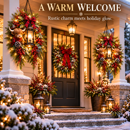 🎄 Light Up the Welcome | Pre-Lit Christmas Porch Lanterns