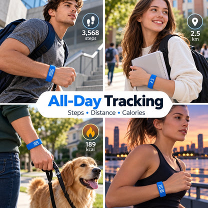 Portable Wrist Activity Tracker | Lightweight Step Counter for Outdoor Workout Sessions