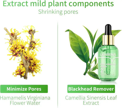 Green Tea Pore Minimizer Serum Peel Off Mask for Pores, Nose, Chins & Face