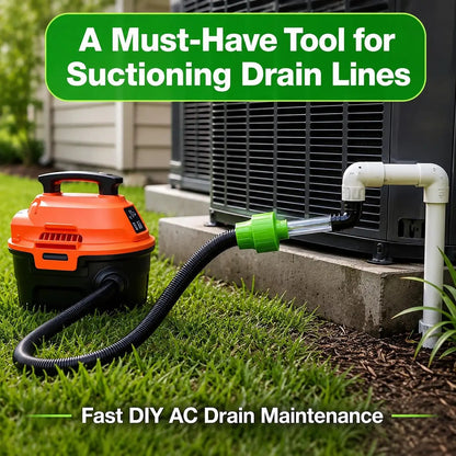 ❄️ 50% OFF Universal AC Drain Line Cleaner – Wet/Dry Vac Adapter for Fast Clog Removal
