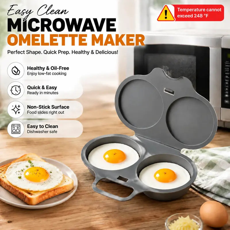Microwave Egg Steamer Mold BPA‑Free
