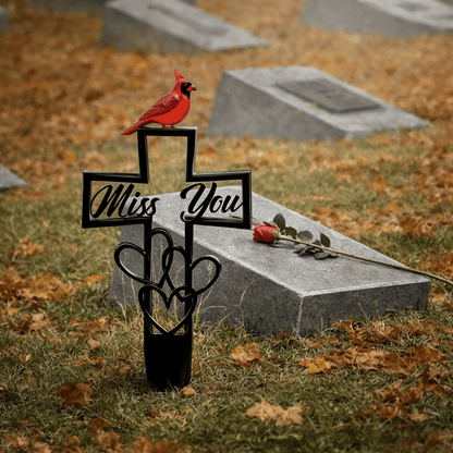 🐦LAST DAY 49% OFF -💖Metal Cemetery Memorial Plaque for Remembrance✝️