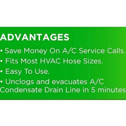 🔥HOT SALE 49% OFF🧼AC Drain Line Cleaner Tool – Drain Clog Remover Adapter, Universal Wet/Dry Vac Attachment for Clearing AC Condensate Drain Lines, Clear Visibility Cleaning Kit✨