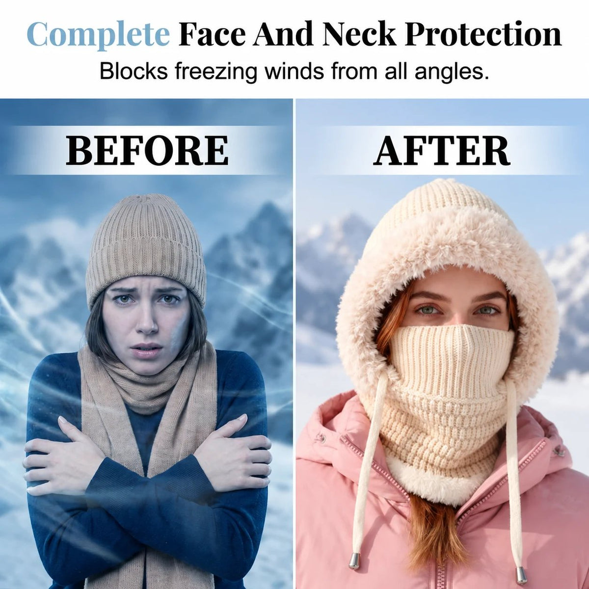 💗Hot Selling💥Ultimate Warmth 3-in-1 Winter Beanie