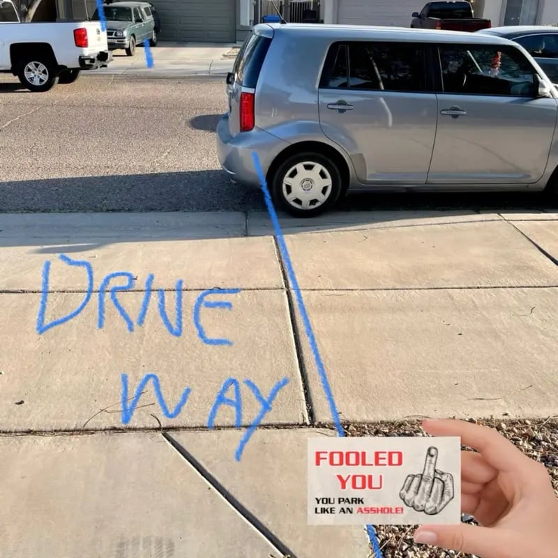 Hot Sale 49% OFF!!⚡50K+ SOLD!🔥🔥Prank Cards Funny Bad Parking Warning Cards