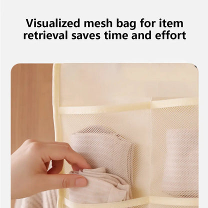 🔥 Space-Saving Bra & Underwear Hanging Organizer – 30 Pockets Dual-Sided Closet Storage Bag for Lingerie, Socks & Small Essentials