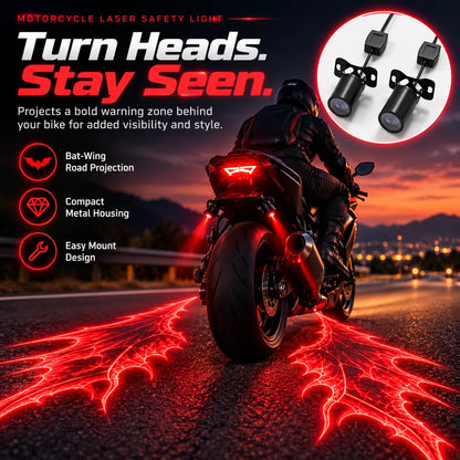 🔥 American Flag Motorcycle Wing Lights 🏍️ Bold USA Custom Projection