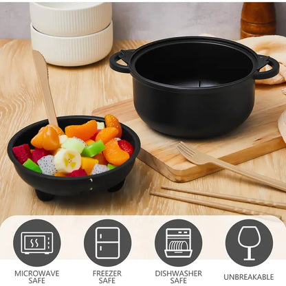 43oz (1300ml) Ergonomic Wheat Straw Microwavable Pig Ramen Cooker Bowl
